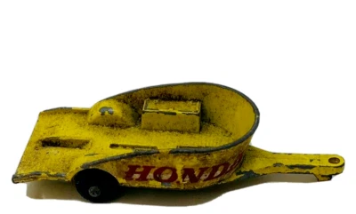 Remolque Matchbox Lesney No 38 1967 Honda para motocicletas amarillo Foto 1 de 4