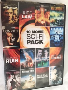 10-Movie Sci-Fi Pack (DVD, 2011, 2-Disc Set).              43 E 822 - Picture 1 of 5