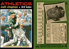 Matt Chapman 2020 Topps Heritage Baseball Card 468  Oakland Athletics