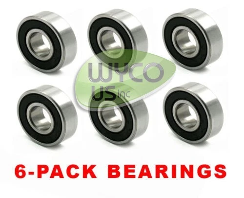 (6) DECK BEARINGS,6204 2RS,20 毫米 x 47 毫米 x 14 毫米,TROY-BILT,CUB CADET,R23 — 第 1/1 张图片