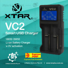 Xtar VC2 Smart USB  LCD Lithium Battery Charger for Li-ion 26650 RCR123A