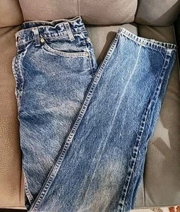 Vtg 90s LEVIS 505 Jeans 36x34 Orange Tab Blue Light Wash Denim Pants Tag HTF VTG - Picture 1 of 16