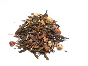100g Apfelbeerchen aromatisierter grüner Tee loser Tee - Picture 1 of 1