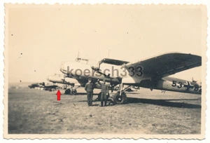 Foto Dornier Do 17 Flugzeuge Junkers Ju W 34(hi) Kennung D-ONIA Luftwaffe Polen - Bild 1 von 1