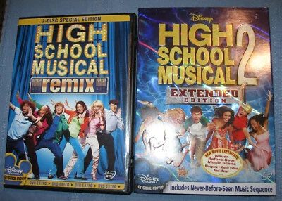 Disney High School Musical REMIX 2 DVDs +HIGH SCHOOL MUSICAL 2 EXT EDITION DVD - Image 1 of 4