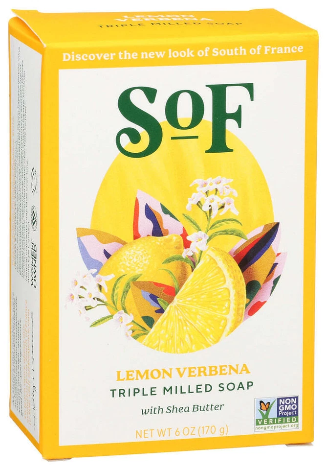 South Of France  Bar Soap Lemon Verbena Full Size  1 Each  6 Oz - Image 1 of 1