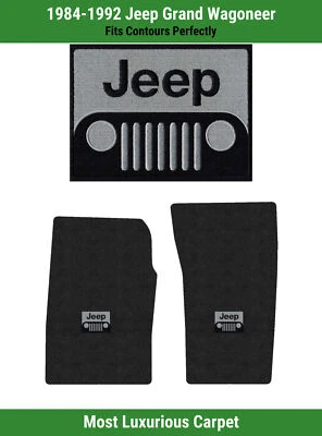 Alfombrillas delanteras Lloyd Luxe para Jeep Grand Wagoneer 84-92 con logotipo de parrilla Jeep Foto 1 de 4