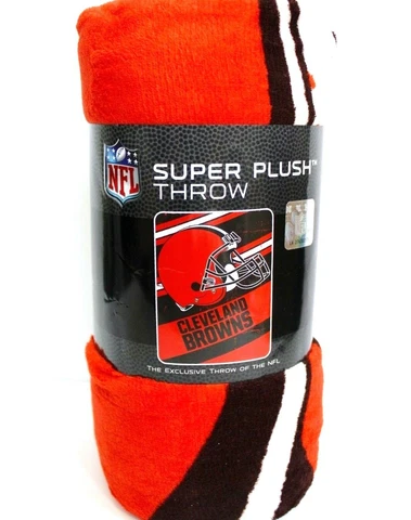 CLEVELAND BROWNS SUPER SOFT PLUSH BLANKET THROW NWT NEW NFL LICENSED Cover