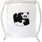 'Relaxing Panda' Drawstring Gym Bag / Sack (Db00029187)