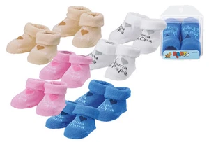 Bébé Soquettes avec Motif En 3D, Coton Premières Chaussettes - Picture 1 of 2