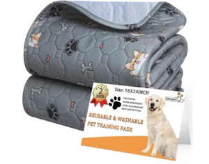 Washable Pee Pads for Dogs - Super Absorbent Reusable Puppy Pads 2Pack. - Picture 1 of 7