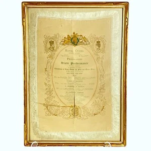 Nijinsky & Melba & Tetrazzini: 1911 Opera House SILK Programme BALLETS RUSSES - Picture 1 of 2