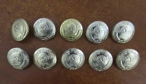 SOVIET MILITARY UNIFORM Ten General buttons diameter 25 mm - Picture 1 of 4