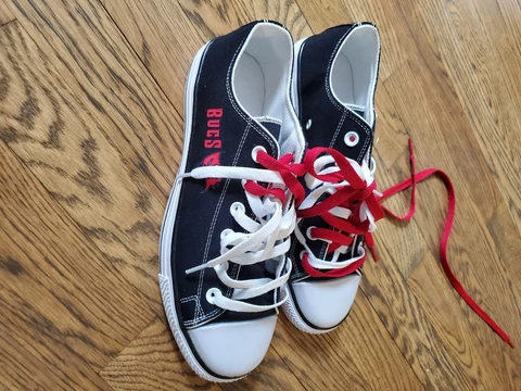 LADIES Tampa Bay Buccaneers SNEAKERS SIZE 8.5 (EU-39) Cover