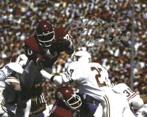 BILLY SIMS 8x10 "80 Heisman" University of Oklahoma Autographed photo - w/COA - Picture 1 of 1