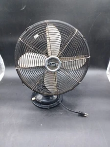 Vintage Cinni Mid Century Electric 3 Speed Oscillating National Winder 14" Fan - Picture 1 of 4