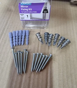 Plasplugs Mirror Picture Hanging Tools Fixing Kit Solid Hollow Walls Wall Mount - Picture 1 of 7