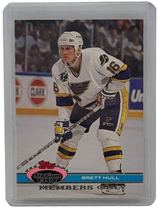 Brett Hull 1991-92 Topps Stadium Club Members Only Brett Does it Again NNO