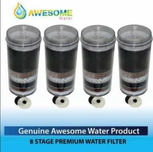 AWESOME WATER® FILTER - 8 Stage Filter - Premium, Buy 4 Bundle Pack - Picture 1 of 3