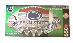 Penn State Nittany Löwen Puzzle 550 Teile Fußball geformt TDC Puzzles NEU - Bild 1 von 8