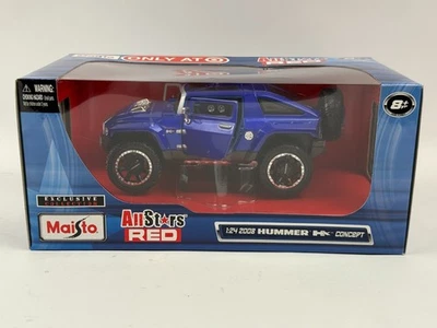 2008 HUMMER HX CONCEPT BLUE 1:24 SCALE MAISTO ALLSTARS RED - TARGET - RARE - Image 1 of 4