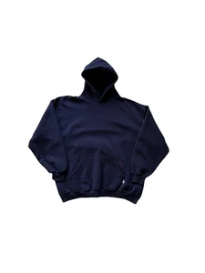 Felpa con cappuccio pullover blu Russell Athletic vintage taglia L/XL anni 90 - Foto 1 di 5