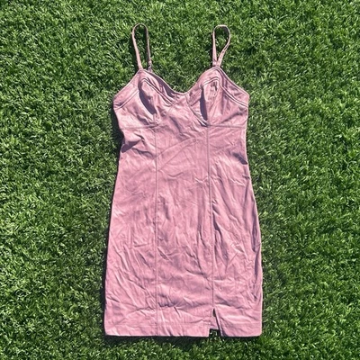 Nuevo con etiquetas Mini Vestido Free People Intimately XS Cuero Sintético Ciruela Ciruela Ceñido al Cuerpo Foto 1 de 4