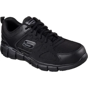 Skechers Workwear Telphin Sanphet Leather Men's Black Safety Trainers - Picture 1 of 9