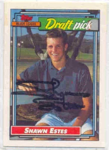 SHAWN ESTES SAN FRANCISCO GIANTS SIGNED CARD CUBS REDS DIAMONDBACKS PADRES METS - Picture 1 of 1