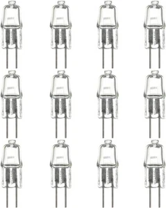 12Pack Single Ended T2.5 Bulb, G4 Bi-Pin Clear Glass, 3200K, 5W, 25LM, 12V - Picture 1 of 2