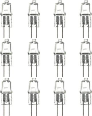 12Pack Single Ended T2.5 Bulb, G4 Bi-Pin Clear Glass, 3200K, 5W, 25LM, 12V - Image 1 of 2