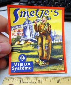 Etiqueta original vintage sin usar, Smetjes Oude Klare, Vieux Systeme, etiqueta holandesa - Imagen 1 de 1