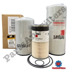 CUMMINS ISX15 OIL CHANGE FILTER KIT OIL LF14000NN, FUEL WIX FS10123, FS19727 - Picture 1 of 4