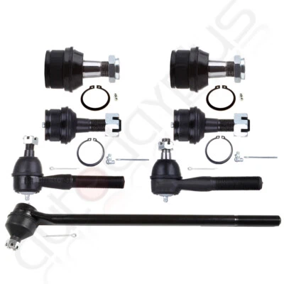 Kit de suspensión de 7 piezas rótula extremo de varilla de amarre para Ford F-150 1980-1996 4x4 y 4x4 Foto 1 de 4