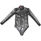 Latex elastic PU long sleeved tight fitting clothing, cosplay top, swimsuit