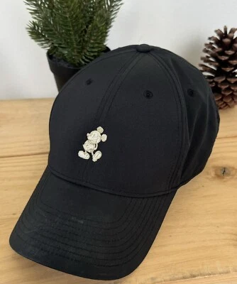 Nike Mickey Mouse Auténtico Disney Dri-Fit Featherlight Run OSFA Gorra Negra Foto 1 de 4