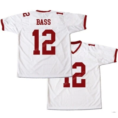 Camiseta de fútbol americano Remember The Titans #12 Ronnie 'Sunshine' bajo blanca bordada Foto 1 de 2