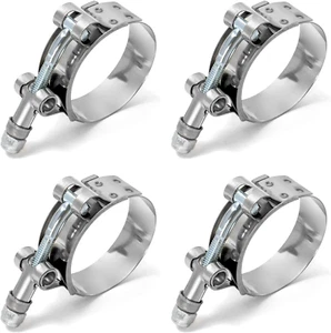 1.5" T-Bolt Hose Clamp Stainless Steel, Working Range 46Mm - 52Mm for 1.5" Hose - Picture 1 of 12