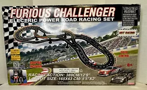 Furious Challenger Road Racing Slot Car Set Electric Powered (GB 2013) - Picture 1 of 8