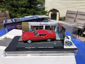 1:43 Eaglemoss Ford Mustang Mach I Diorama Diamonds Are Forever Diecast W/Case - Picture 1 of 21