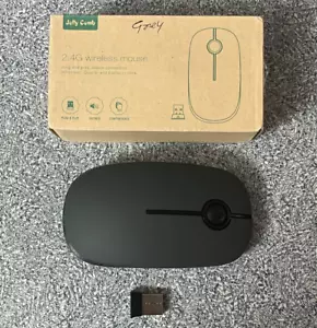 Jelly Comb Grey 2.4G Slim Wireless Mouse with Receiver Model MS001, (Grey) - Picture 1 of 2