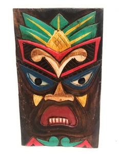 Hospitality Tiki Shield Mask 8" Plaque - Pop Art Culture | #dpt512520 - Picture 1 of 1