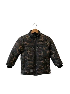 Diesel Industry Camouflage Puffer Jacket Full Zip Boys Size 6 Good Condition - Picture 1 of 12