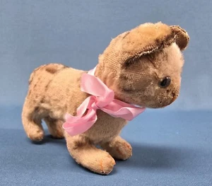 Old Very Well Loved Steiff Cat 5” h x 7” l - Picture 1 of 11