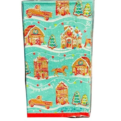 The Pioneer Woman Christmas Gingerbread Village 24 Count 2 Ply Guest Napkins - Image 1 of 2