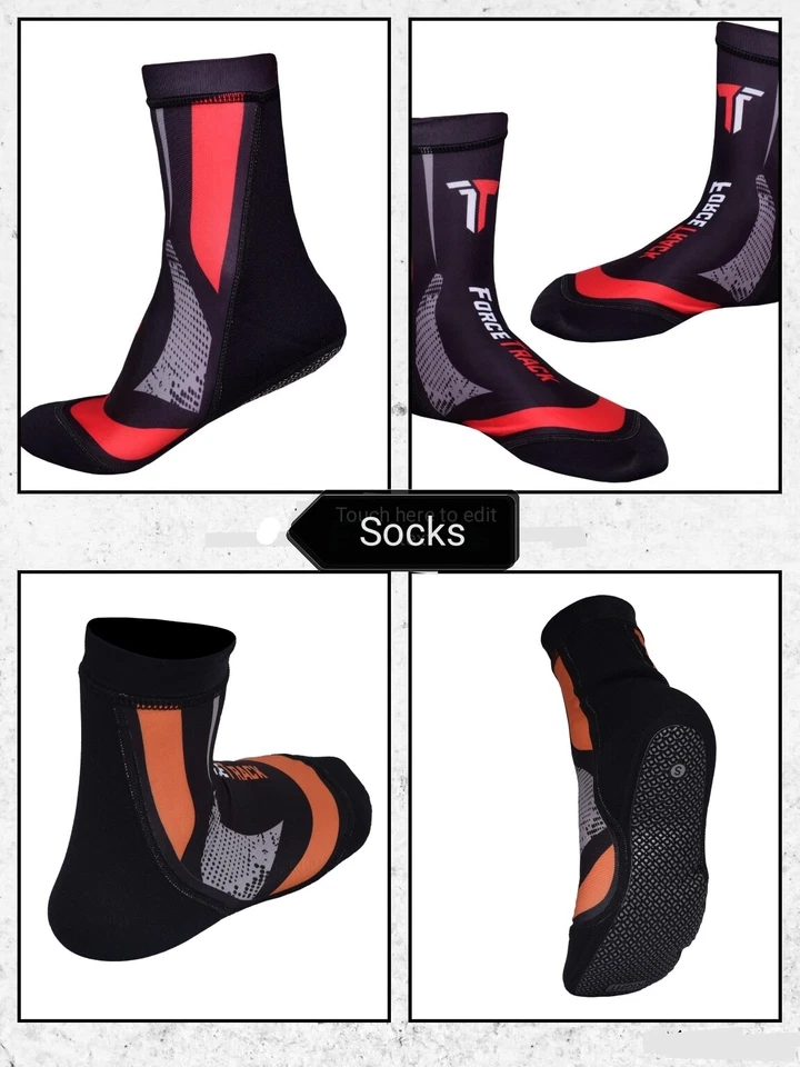  MMA sin deslizamiento yoga boxeo agarre Pilates barra artes marciales entrenamiento calcetines Foto 1 de 3