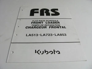 Cargador frontal Kubota programa de velocidad plana modelo LA513 LA723 LA853 - Imagen 1 de 3