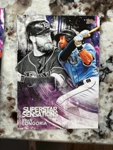2018 TOPPS SERIES 1 SUPERSTAR SENSATION CARD TAMPA BAY RAYS EVAN LONGORIA SSS-24 - Picture 1 of 1