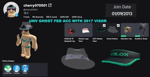 🔥OG GHOST FEDORA ROBLOX ACCOUNT UNVERIFIED "🔥*Sent In Messages* - Bild 1 von 1