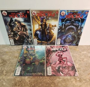 SCHWARZE SUN: 1, 1-B, 2, 5 & 6 - Unvollständige Bild-Comics MARC ANDREYKO Trevor Scott - Bild 1 von 13